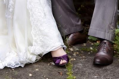 Des chaussures de mariage violettes? Oui, je le veux !