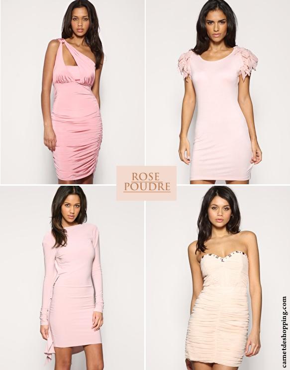 Asos robes rose poudré nude