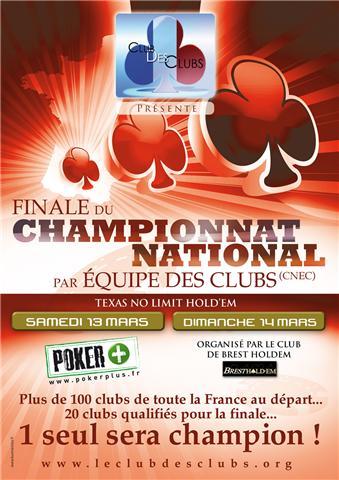 Communiqué du Club des Clubs : le Poker Club 05 Champion de France Par Equipe‏
