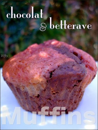 - MUFFINS MARBRÉS CHOCOLAT BETTERAVE POUR LE MM # 21 - - MUFFINS MARBRÉS CHOCOLAT BETTERAVE POUR LE MM # 21 -