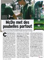 Le sac à emporter du projet CPI Mc Donald’s 2008 utilisé par 700 restaurants !