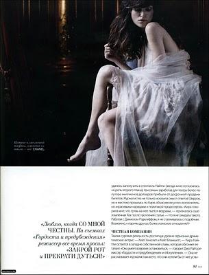 [couv] Keira Knightley pour Elle Ukraine