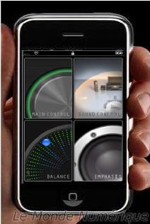 Pioneer application iPhone Remote control Lecteur Blu-ray Pioneer BDP-LX53, design Airline et ultra slim