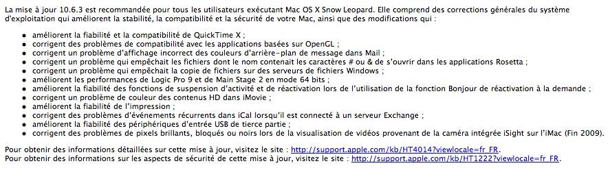 Mac OS X 10.6.3 Released!