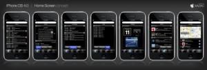 iPhone OS 4.0 Concept du firmware 4.0 sur l’écran d’accueil