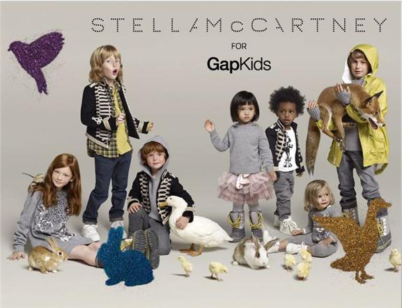 Stella McCartney met de nouveau son talent au service des enfants pour Gap Kids