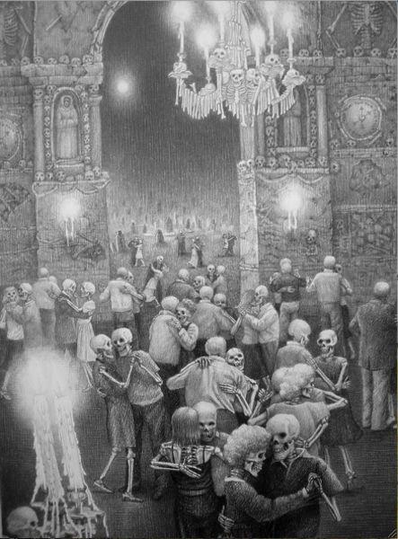 Dance Hall of the Corpse Couples (détail) © Laurie Lipton