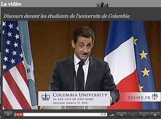 Au secours, Sarkozy nous représente aux Etats Unis !
