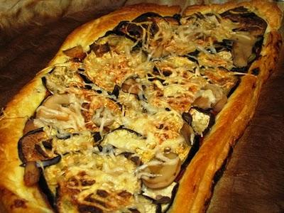 Tarte fine aux aubergines Tarte fine aux aubergines