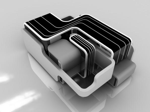 « Rubans dans l’espace », un complexe paroissial de PROGETTOSPORE + Samuele Calamai Rubans dans l'espace - complexe paroissial - PROGETTOSPORE + Samuele Calamai - 4