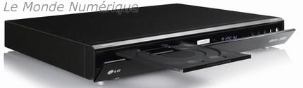 LG HR500 ouvert LG HR500, lecteur Blu-ray avec double tuner TNT HD et disque dur