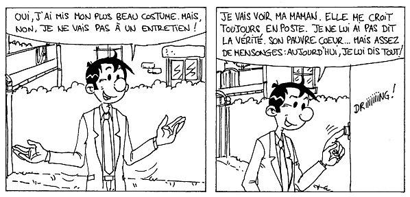 La maman de Luc Lemploy Luc Lemploy - Sa maman - Strip