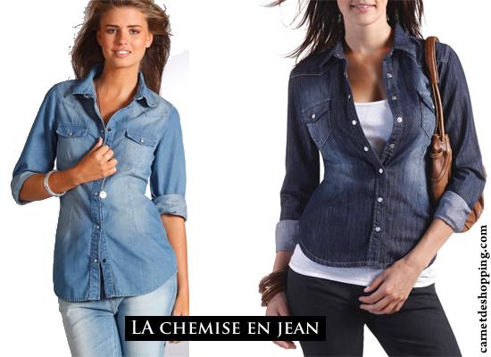 laredoute chemise-jean soldes