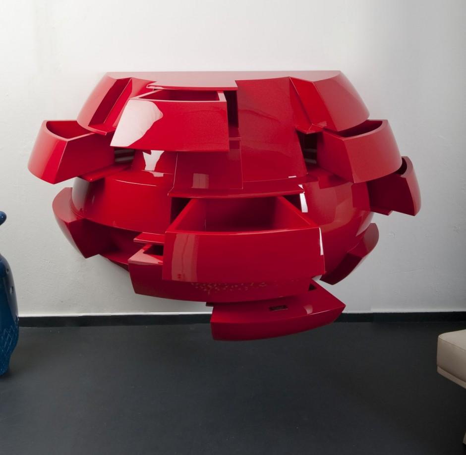 Red Belly Cabinet Design par Laurens van Wieringen-1