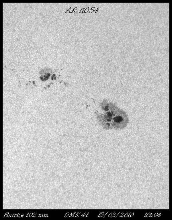 Images solaires de Mars 2010 Images solaires de Mars 2010