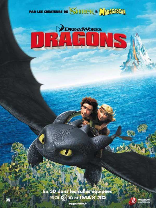 Affiche Dragons, Dernier Film Animé des studios DreamWorks