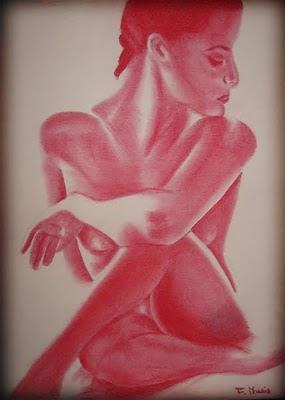 Nu, pastel Nu, pastel
