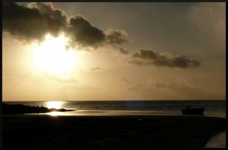 rIle Maurice 049 coucher de soleil au coin de mire