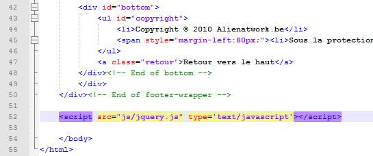 Placer les fichiers CSS dans le Header et les fichiers Javascript en bas de page