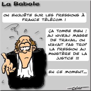 Justice sous pression VS France Télécom sous pression