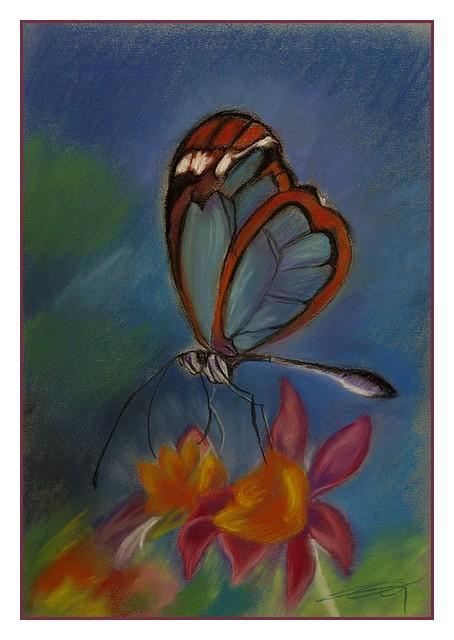 Un papillon est un pastel (Victor Hugo)