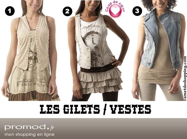 promod wester gilets