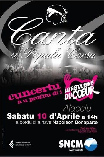 Concert de Canta u Populu Corsu cet après-midi à Ajaccio.