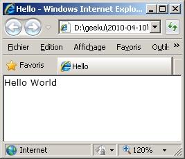 reultat Ma première application Silverlight