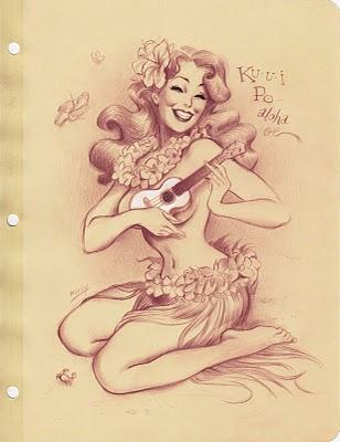 Une pin-up et son ukulélé contre le cancer! Une pin-up et son ukulélé contre le cancer!
