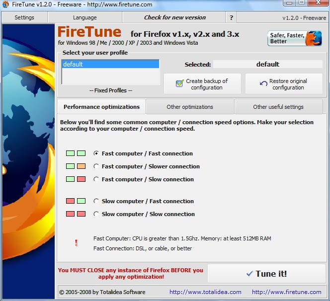 Booster Firefox en quelques clics !
