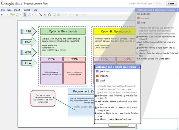 docsdrawing4 Google Documents: une application Dessin et la collaboration en temps réel