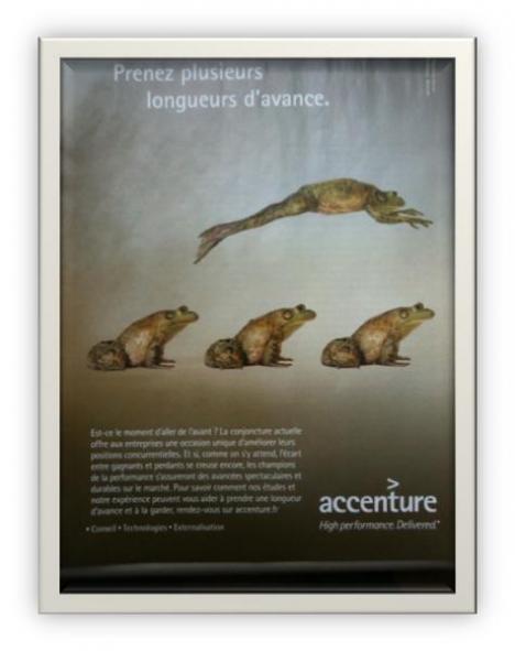 Accenture passe du tigre de bois aux crapauds bondissants, quelle morale à cette fable publicitaire ?