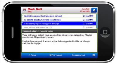 Football Manager 2010 disponible sur iPhone Football Manager 2010 disponible sur iPhone