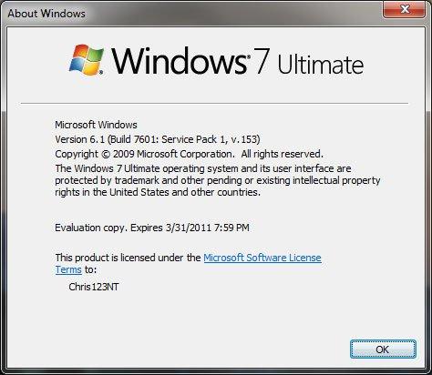 SP1 de Windows 7 en fuite