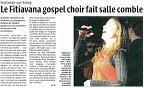 Presse : Le Fitiavana Gospel Choir fait salle comble
