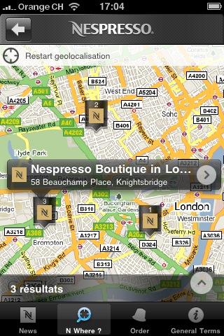 [News : Apps] Nespresso, passez vos commandes depuis votre Iphone !