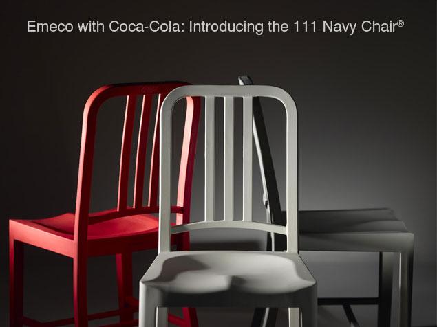 111 Navy Chair 1 La 111 Navy Chair, la chaise à base de bouteilles Coca Cola