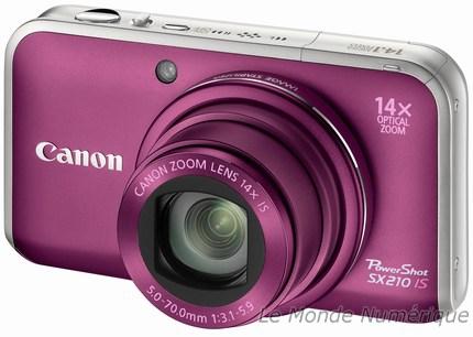 Canon PowerShot SX 210 IS: gros zoom et flash escamotable