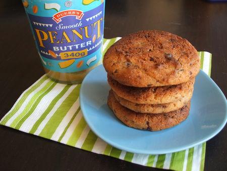Cookies au beurre de cacahuètes & pépites de chocolat DSCF3460