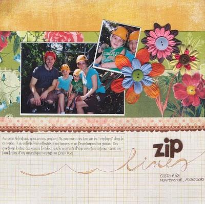 Zip lines ::  Scrapbooking