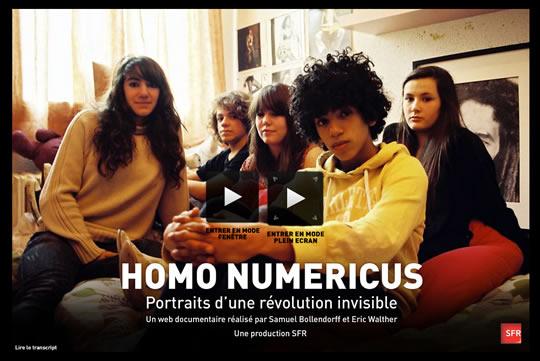 Webdocumentaire Homo Numericus