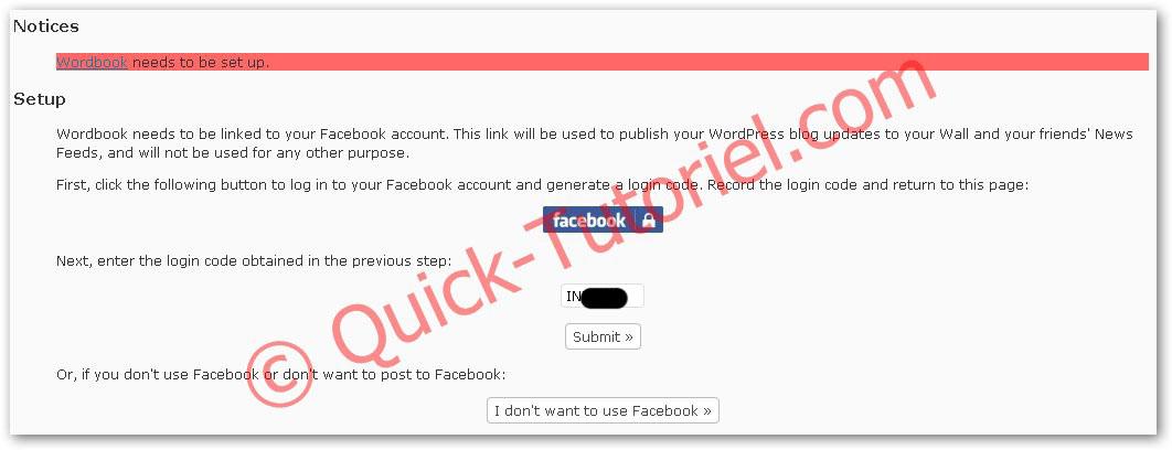 Facebokk_Wordpress_15 #186 Poster vos articles sur Facebook depuis Wordpress en 1 clic.