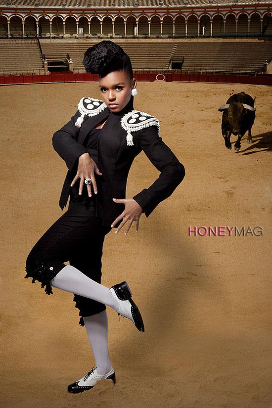 JANELLE MONAE en couverture de HONEY MAGAZINE