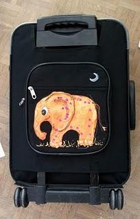 éléphant et girafe dans une valise !