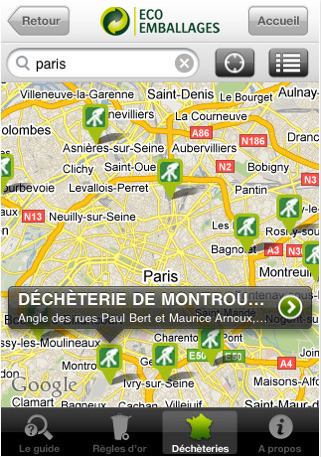tri déchets application iphone 1 ecolo ville