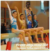Kahine Khichane, championne régionale DIR Minime 2010 avec ses copines de l'AGM ! 6 gymnastes de l’AGM qualifiées en Zone DIR!
