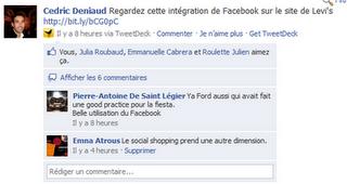 Le social shopping prend une autre dimension grâce à Facebook