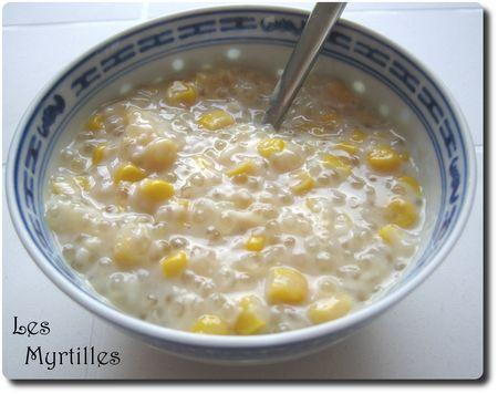 DESSERT LAOTIEN TAPIOCA, COCO, MAÏS tapio