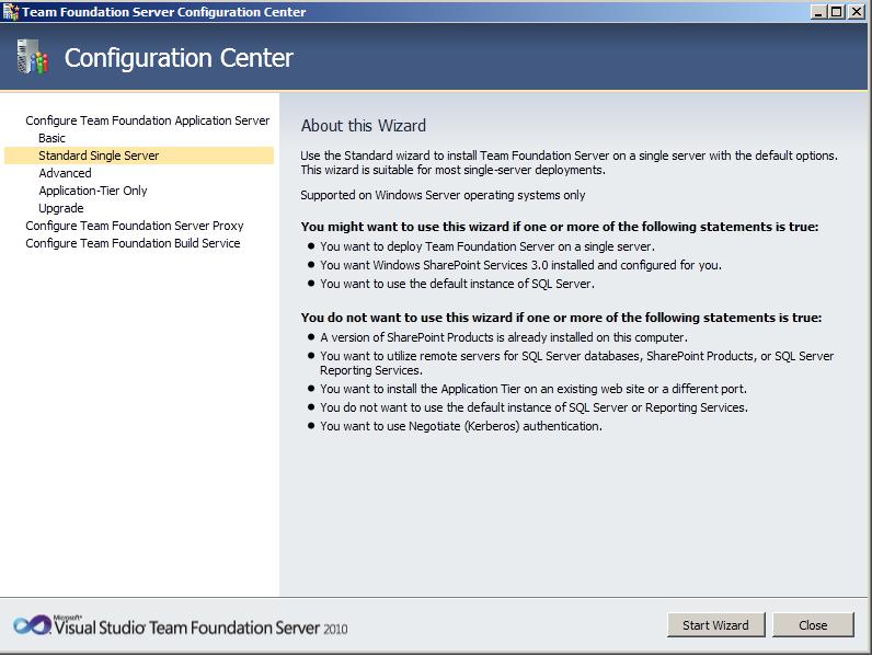 TFS Configuration Center Team Foundation Server 2010 : installation et configuration