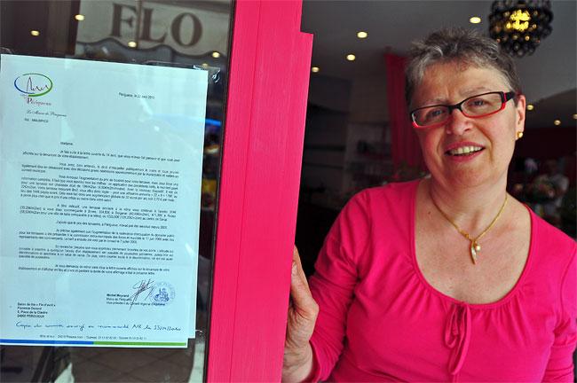 Florence Durant et lettre de Michel Moyrand maire de Périgueux